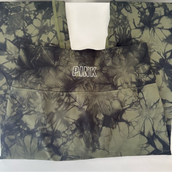 Victoria Secret PINK active seamless leggings worn once Size XS Vintage Green - Picture 4 of 6